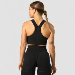 ICANIWILL Rush Seamless Sports Bra, Black -butik med fitnessudstyr 13218 001R ICANIWILL Rush Seamless Sports Bra Black 0223 5