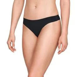 Under Armour Pure Stretch Thong 3-Pack, Black