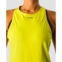 ICANIWILL Charge Tank Top Wmn, Acid Yellow -butik med fitnessudstyr 13257 293R ICANIWILL Charge Tank Top Wmn Acid Yellow 02 april23