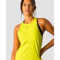 ICANIWILL Charge Tank Top Wmn, Acid Yellow -butik med fitnessudstyr 13257 293R ICANIWILL Charge Tank Top Wmn Acid Yellow 04 april23