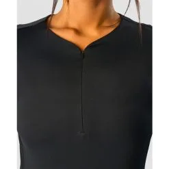 ICANIWILL Charge Zipper 7/8 Sleeve Wmn, Black -butik med fitnessudstyr 13259 001R ICANIWILL Charge Zipper 78 Sleeve Wmn Black 04 april23