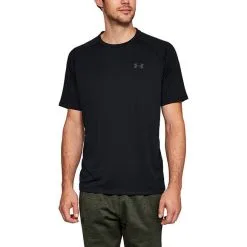Under Armour UA Tech 2.0 SS Tee, White -butik med fitnessudstyr 1326413 001r under armour ua tech ss tee black 2 2