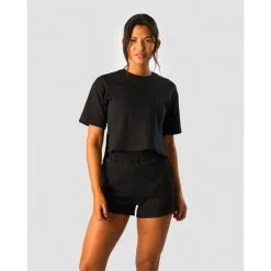 ICANIWILL Revive Heavy Cropped T-Shirt Wmn, Black