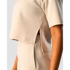 ICANIWILL Revive Heavy Cropped T-Shirt Wmn, Black -butik med fitnessudstyr 13273 164R ICANIWILL Revive Heavy Cropped T Shirt Wmn Beige 04 maj23