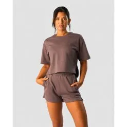 ICANIWILL Revive Heavy Cropped T-Shirt Wmn, Black -butik med fitnessudstyr 13273 280R ICANIWILL Revive Heavy Cropped T Shirt Wmn Dusty Brown 03 maj23