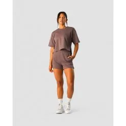 ICANIWILL Revive Heavy Cropped T-Shirt Wmn, Black -butik med fitnessudstyr 13273 280R ICANIWILL Revive Heavy Cropped T Shirt Wmn Dusty Brown 04 maj23