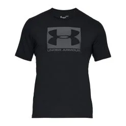 Under Armour UA Boxed Sportstyle SS, Black -butik med fitnessudstyr 1329581 001r under armour ua boxed sportstyle ss black 2 1