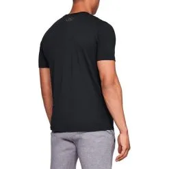 Under Armour UA Boxed Sportstyle SS, Steel -butik med fitnessudstyr 1329581 001r under armour ua boxed sportstyle ss black 5