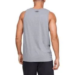 Under Armour UA Sportstyle Logo Tank, Steel -butik med fitnessudstyr 1329589 036r under armour sportstyle logo tank steel 1 1 1