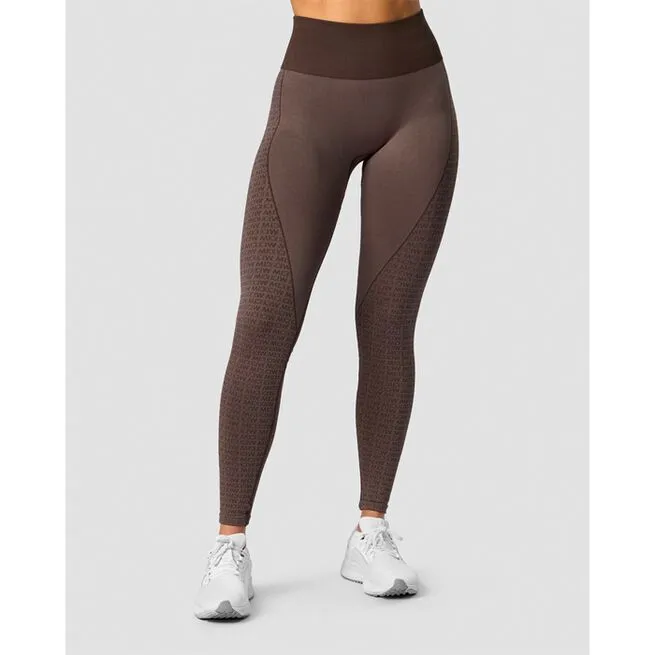 ICANIWILL Signature Seamless Tights, Dark Brown 1 ICANIWILL Signature Seamless Tights, Dark Brown