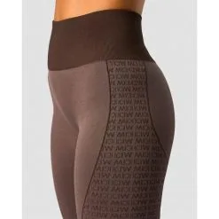 ICANIWILL Signature Seamless Tights, Black -butik med fitnessudstyr 13296 284R ICANIWILL Signature Seamless Tights Dark Brown 03 maj23 1