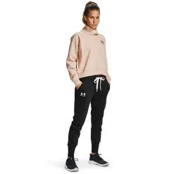 Under Armour Rival Fleece Joggers, Black -butik med fitnessudstyr 1356416 001R Under Armour Rival Fleece Joggers Black 04 0121