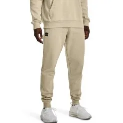 Under Armour UA Rival Fleece Joggers, Khaki Base -butik med fitnessudstyr 1357128 290R UnderArmour UA Rival FleeceJoggers Khaki Base 0123 2
