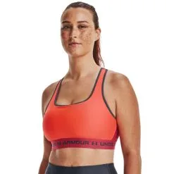 Under Armour UA Crossback Mid Bra, After Burn