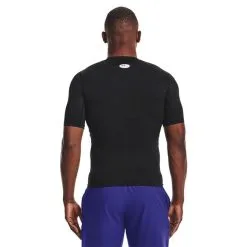 Under Armour UA HG Armour Comp SS, Carbon Heather -butik med fitnessudstyr 1361518 001R Under Armour HG Armour Comp SS Black 02 0121 2