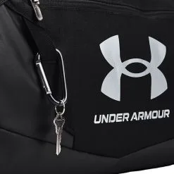Under Armour UA Undeniable 5.0 Duffle Medium, Black/Metallic Silver -butik med fitnessudstyr 1369223 001 UnderArmour Undeniable Duffle MD BlackSilver 0222 5