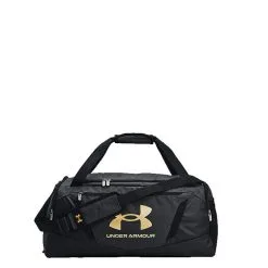 Under Armour UA Undeniable 5.0 Duffle Medium, Black Heather/Black/Metallic Gold