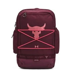 UA Project Rock Brahma BP, Dark Maroon/Deco Rose/Blitz Red