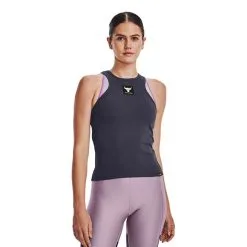 Project Rock Rib Tank, Tempered Steel/Summit White