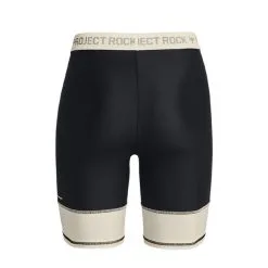 UA Project Rock Bike Short, Black/Summit White -butik med fitnessudstyr 1373588 001R Project Rock UA Project Rock Bike Short Black Summit White 06 0922