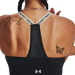 Project Rock Infinity Mid Bra Black 18 Project Rock Infinity Mid Bra Black -butik med fitnessudstyr 1373590 002R ProjectRock Infinity Mid Bra Black 0123
