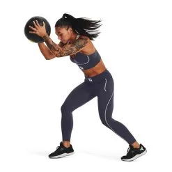 UA Project Rock Meridian Legging, Tempered Steel/Summit White -butik med fitnessudstyr 1373591 558R UA Project Rock Meridian Legging Tempered Steel Summit White 05 0922