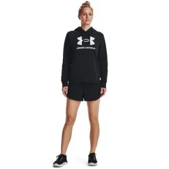 Under Armour Rival Fleece Short, Black -butik med fitnessudstyr 1376257 001 UA Rival Fleece Short Black FSF