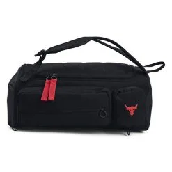 UA Project Rock Duffle Back Pack Black -butik med fitnessudstyr 1376459 001.MASTER UA ProjectRock Duffle Back Pack Black 0123 3