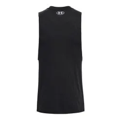 UA Project Rock Iron Muscle Tank Blue Mirage -butik med fitnessudstyr 1377290 001R UA ProjectRock Iron Muscle Tank Black 0123 5