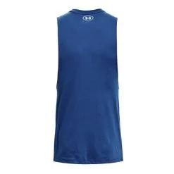 UA Project Rock Iron Muscle Tank Blue Mirage -butik med fitnessudstyr 1377290 471R UA Project Rock Iron Muscle Tank Blue Mirage 0123 4 1
