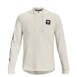 Project Rock Terry Hood, Black -butik med fitnessudstyr 1377428 130R UA Project Rock Terry Hood Ivory 04 jan23