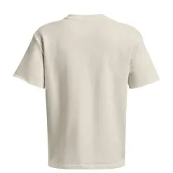 Project Rock Heavyweight Terry T-shirt Ivory -butik med fitnessudstyr 1377435 130R UA Project Rock Heavyweight Terry T shirt Ivory 06 jan23