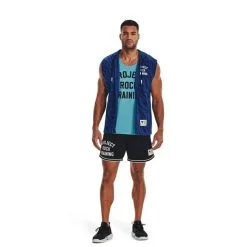 Project Rock Penny Mesh Shorts TG Black -butik med fitnessudstyr 1377443 001R UA Project Rock Penny Mesh Shorts TG Black 06 jan23