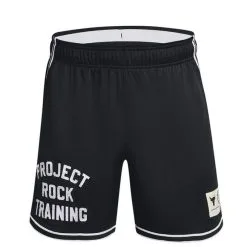 Project Rock Penny Mesh Shorts TG Black -butik med fitnessudstyr 1377443 001R UA Project Rock Penny Mesh Shorts TG Black 07 jan23