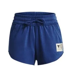 Project Rock Terry Shorts Blue Mirage -butik med fitnessudstyr 1377448 471R UA Project Rock Terry Shorts Blue Mirage 04 jan23