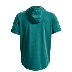 Project Rock Terry SS Hood Fam Black -butik med fitnessudstyr 1378019 722R UA Project Rock Terry SS Hood Fam Coastal Teal 05 jan23 2