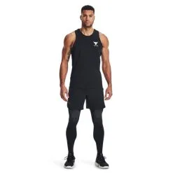 UA Project Rock Armour Print Leggings Black -butik med fitnessudstyr 1378581 001R UA Project Rock Armour Print Leggings Black 03 jan23