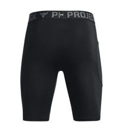 UA Project Rock Armour Print Legging Shorts Black -butik med fitnessudstyr 1378582 001R UA Project Rock Armour Print Legging Shorts Black 05 jan23