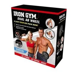 Iron Gym Dual Ab Wheel -butik med fitnessudstyr 1506 48 ig edaw 2