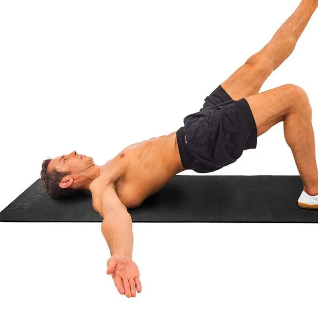 Iron Gym Exercise & Yoga Mat With Carry Strap, 4mm 4 Iron Gym Exercise & Yoga Mat With Carry Strap, 4mm - Billede 4