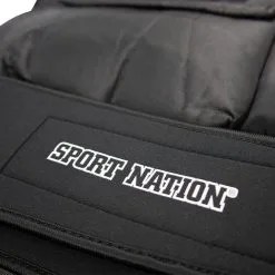 Sport Nation Adjustable Weight Vest With Front Pocket 10 Kilo, Black -butik med fitnessudstyr 1506 81 Sport Nation Adjustable Weight20Vest 10 kilo Black 2 Aug22 2