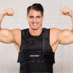 Sport Nation Adjustable Weight Vest With Front Pocket 10 Kilo, Camo -butik med fitnessudstyr 1506 81 Sport Nation Adjustable Weight20Vest 10 kilo Black 3 Aug22