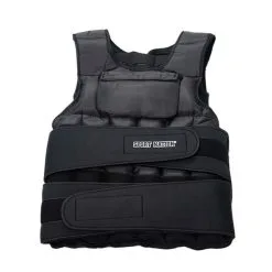 Sport Nation Adjustable Weight Vest With Front Pocket 10 Kilo, Black -butik med fitnessudstyr 1506 81 Sport Nation Adjustable Weight20Vest 10 kilo Black Aug22 2