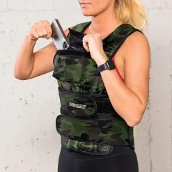 Sport Nation Adjustable Weight Vest With Front Pocket 10 Kilo, Camo -butik med fitnessudstyr 1506 83 Sport Nation Adjustable Weight20Vest 10 kilo Camo 4 Aug22