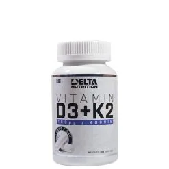 Delta Nutrition Vitamin D3 + K2, 90 Caps