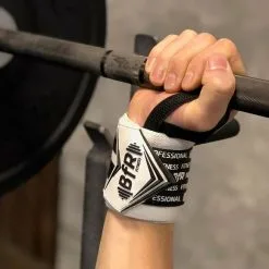BfR Professional BfR Pro Wrist Wrap, White, 18" -butik med fitnessudstyr 2001 12 bfr pro wrist wrap white 18 tum bfr professional 4