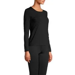 Casall Sportswear Essential Long Sleeve With Mesh Insert, Black -butik med fitnessudstyr 204529010R Casall Essential Long Sleeve with Mesh Insert Black 03 0122