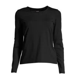 Casall Sportswear Essential Long Sleeve With Mesh Insert, Black -butik med fitnessudstyr 204529010R Casall Essential Long Sleeve with Mesh Insert Black 05 0122