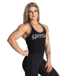 GASP Rib Crop T-Back, Black 25 GASP Rib Crop T-Back, Black -butik med fitnessudstyr 210002999R Gasp Rib Crop T Back Black 02 aug21 2