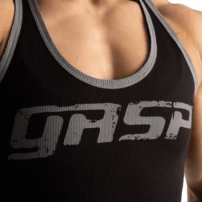 GASP Rib Crop T-Back, Black 4 GASP Rib Crop T-Back, Black - Billede 4